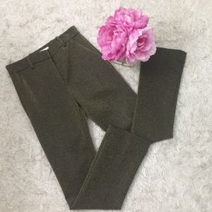 H&M Gold/Black Glitter Ankle Length Pants